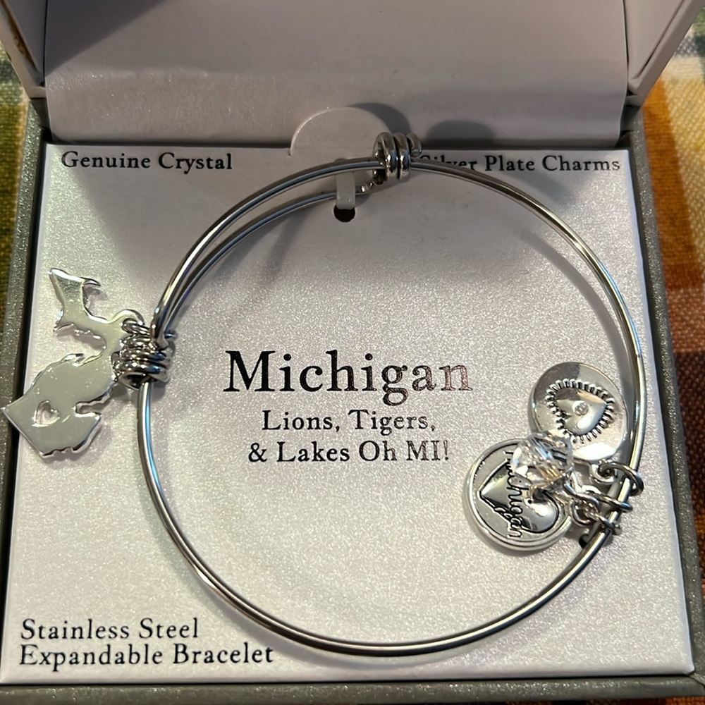 Gratitude & Grace MICHIGAN bangle bracelet